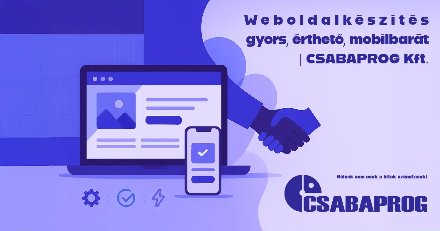 Weboldalkészítés – gyors, érthető, mobilbarát