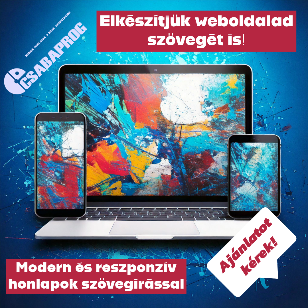 Modern és reszponzív honlapok szövegírással