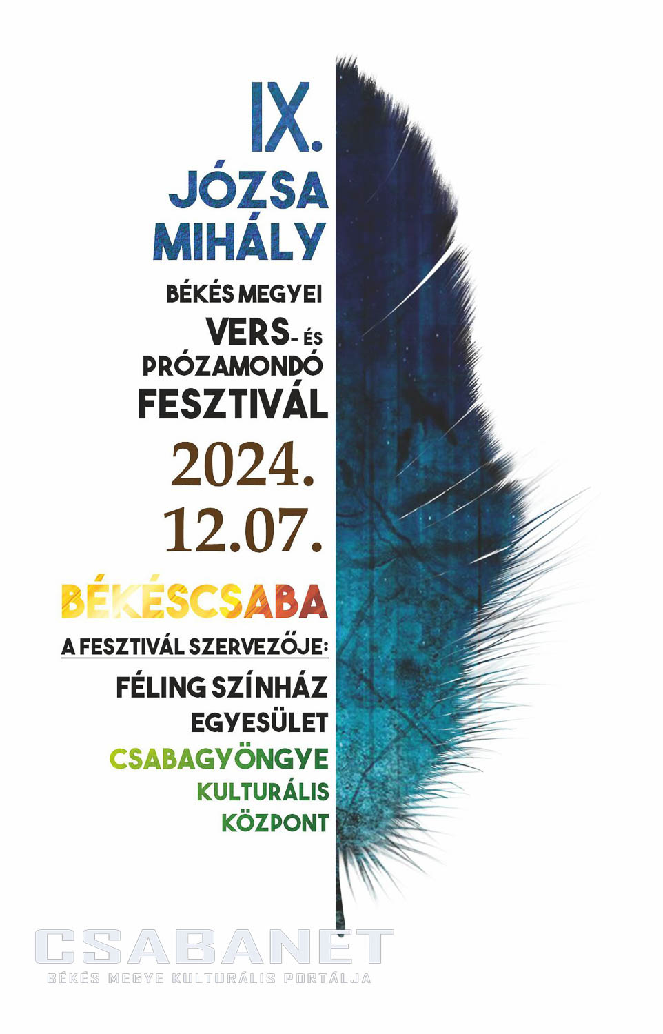 IX. Józsa Mihály Békés megyei Vers- és Prózamondó Fesztivál