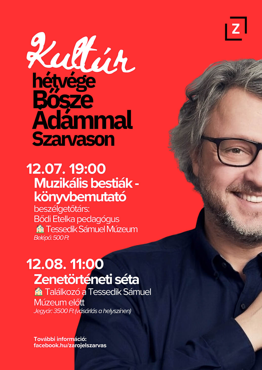 Kultúr hétvége Bősze Ádámmal