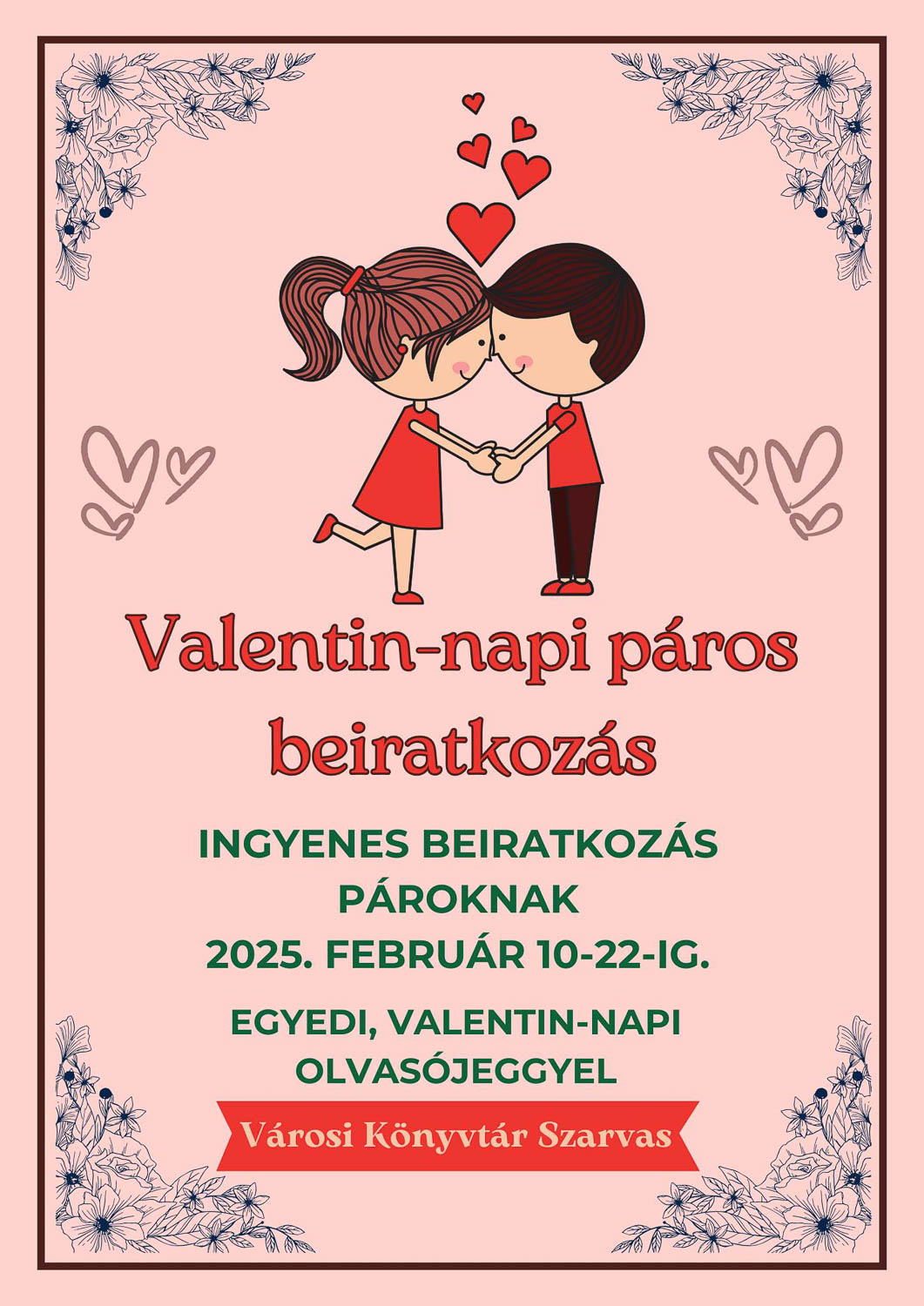 Valentin napi páros beiratkozás