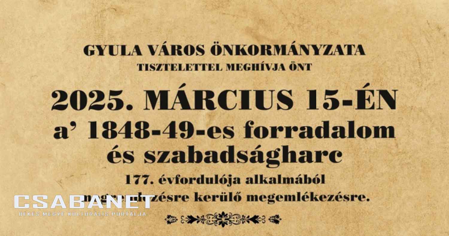 Gyula március 15