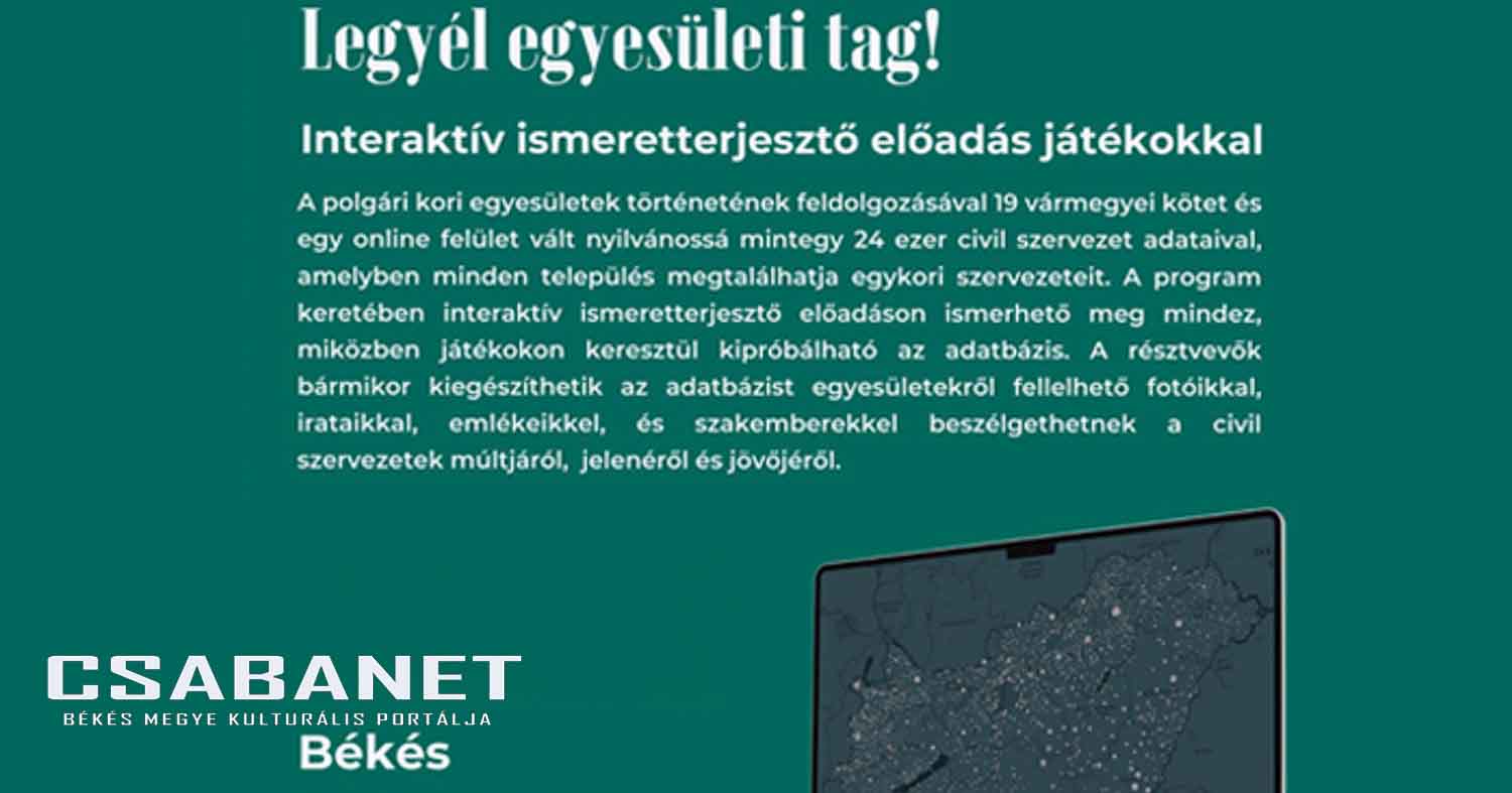 „Legyél egyesületi tag!” – interaktív ismeretterjesztő előadás
