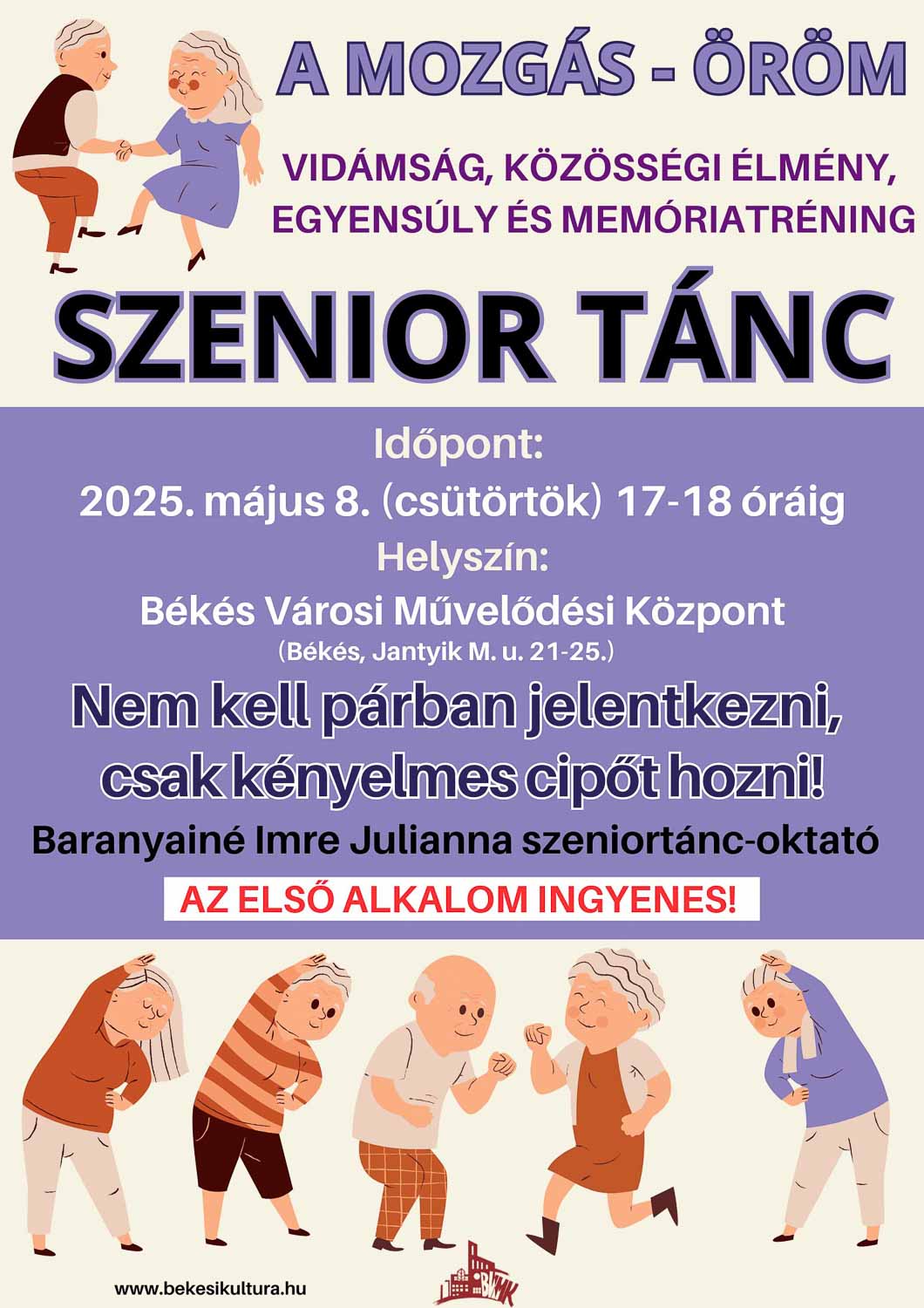 szenior tánc