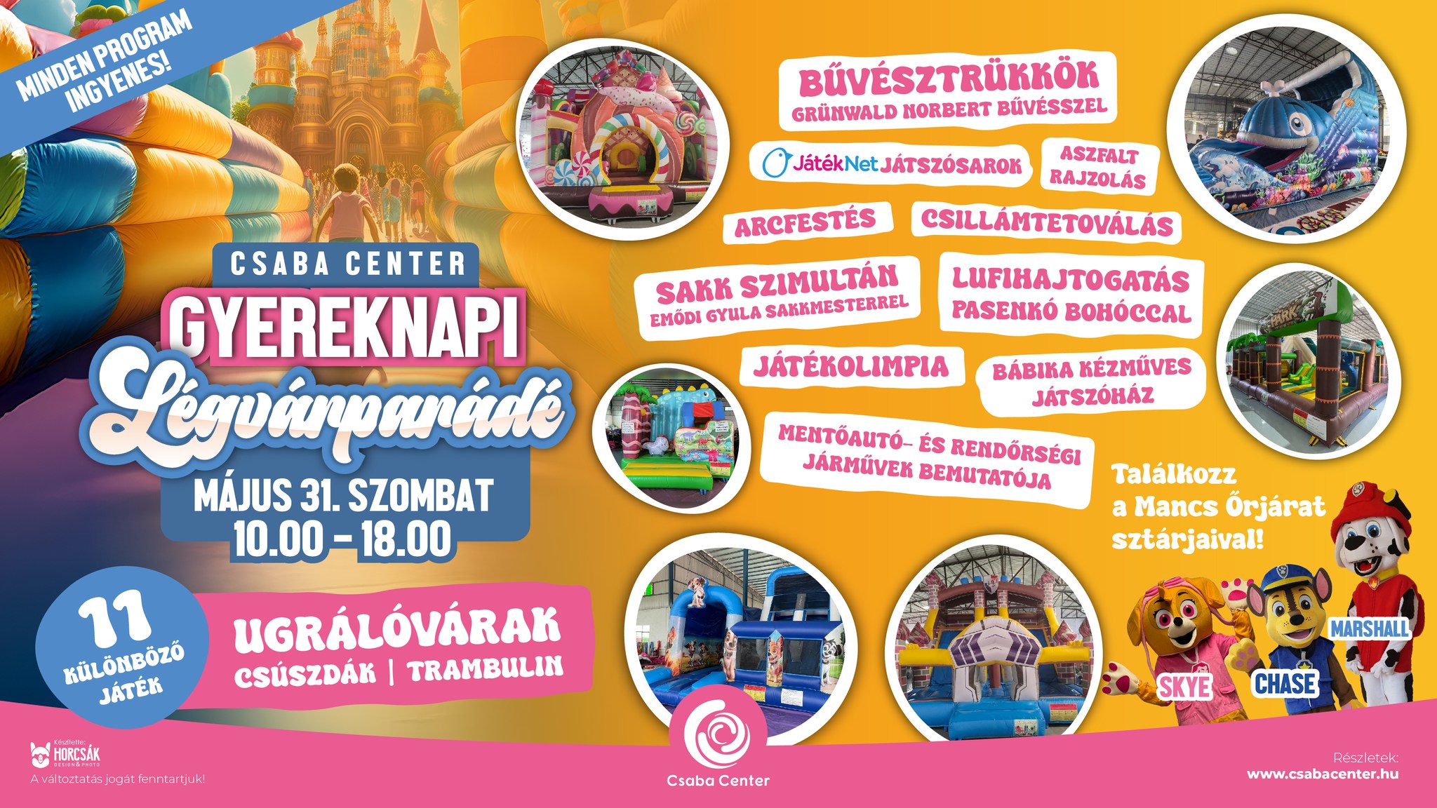 Csaba Center gyereknapi plakat
