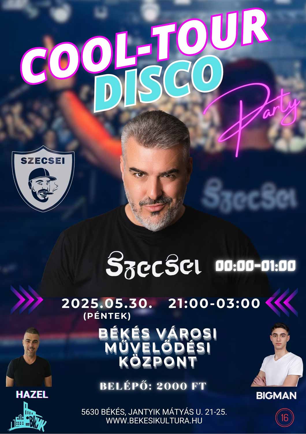 COOL-TOUR DISCO a Művelődési Központban