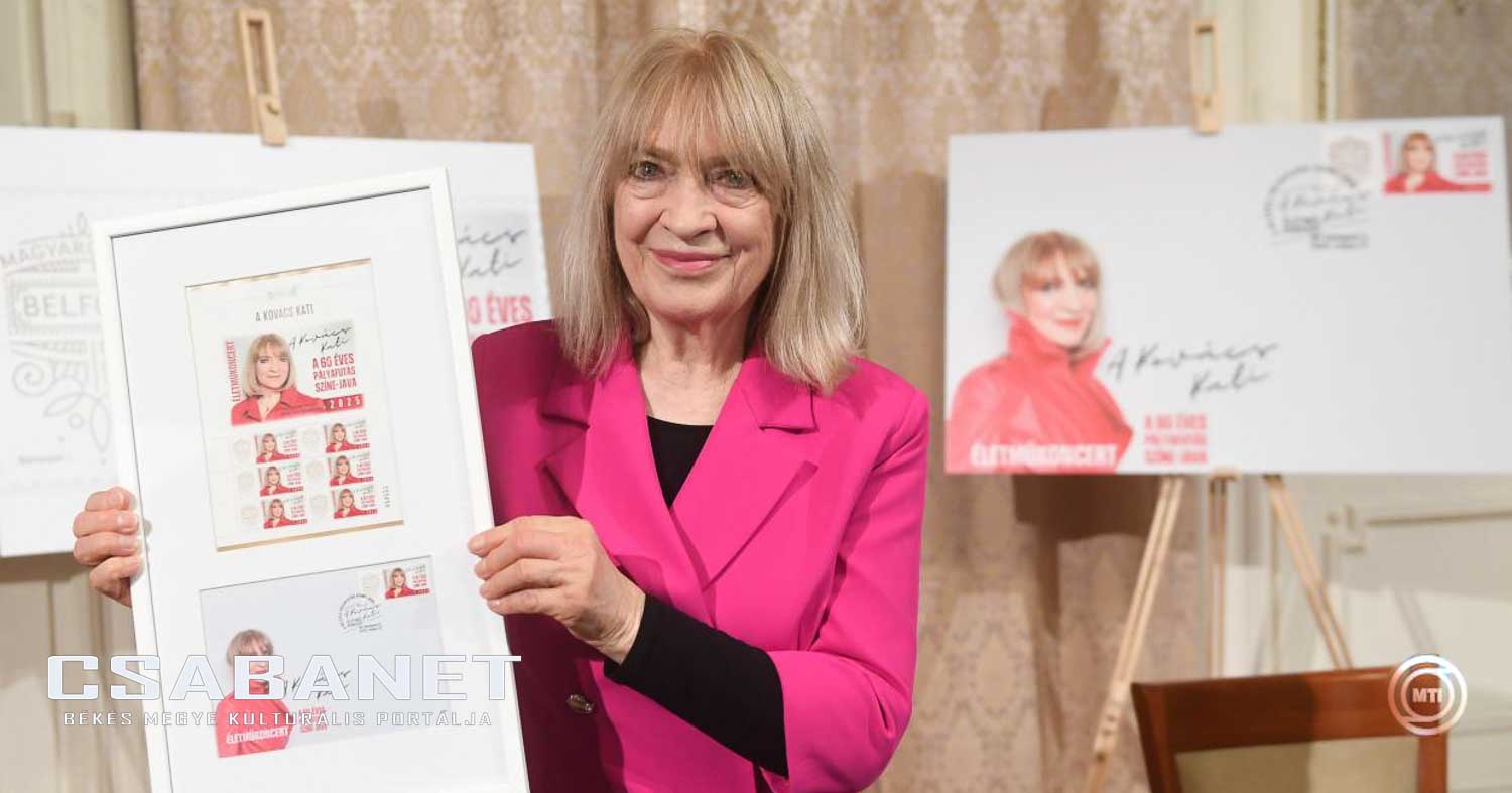 Kovács Kati 60 éves pályafutását bélyeggel ünnepli a Posta