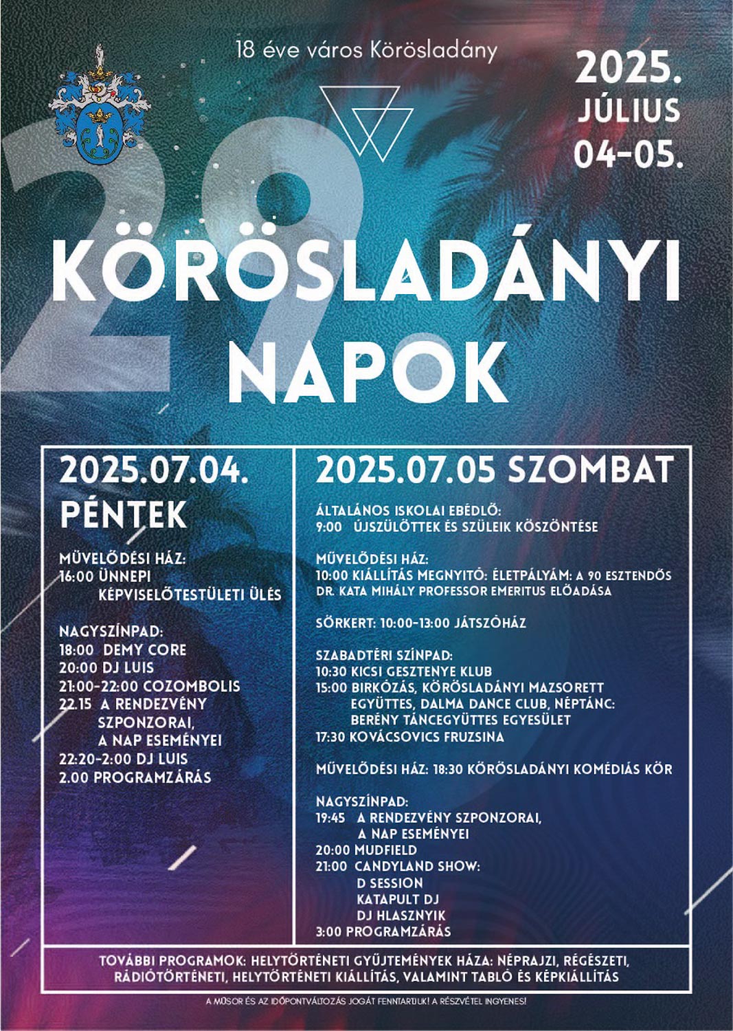 Körösladásnyi napok 2025