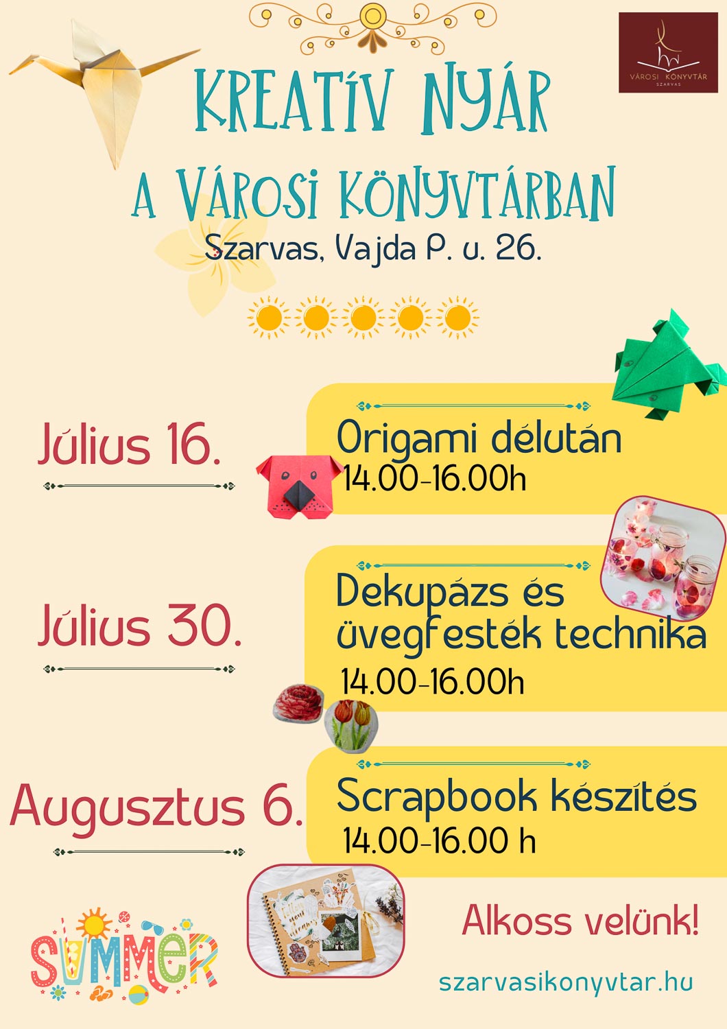 kreatív nyár Szarvason