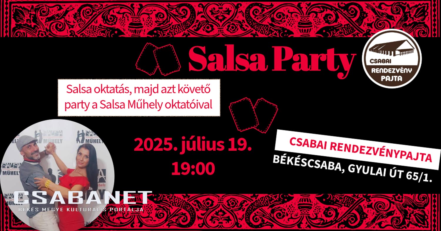 Salsa Party a Csabai Rendezvénypajtában