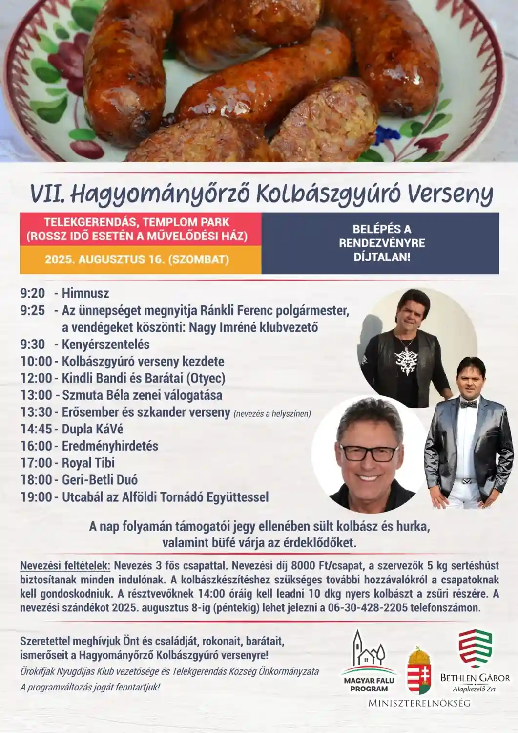 VII. Hagyományőrző Kolbászgyúró Verseny