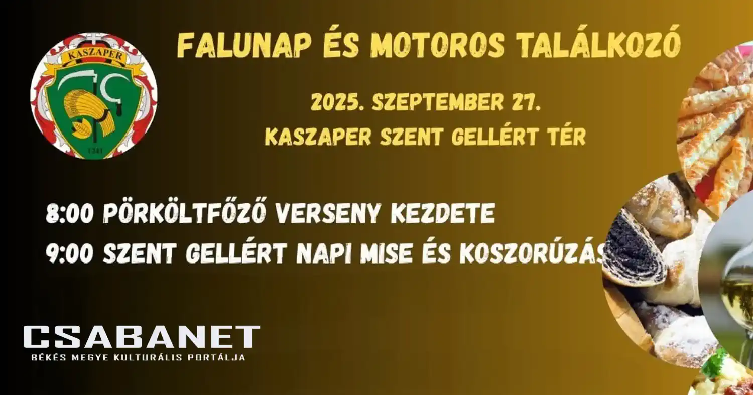 Falunap és Motoros Találkozó Kaszaper