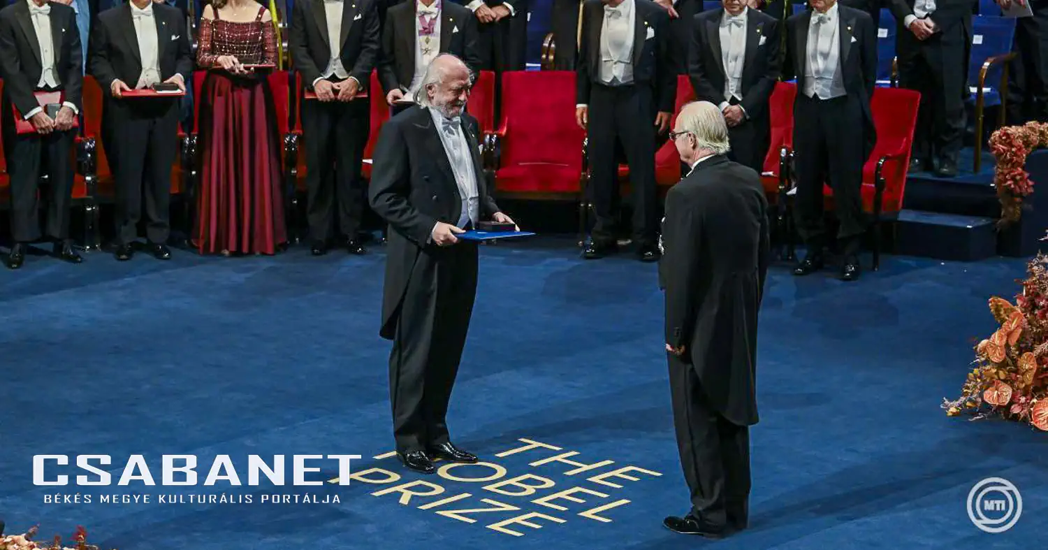 Nobel-díj - Krasznahorkai László átvette az irodalmi Nobel-díjat