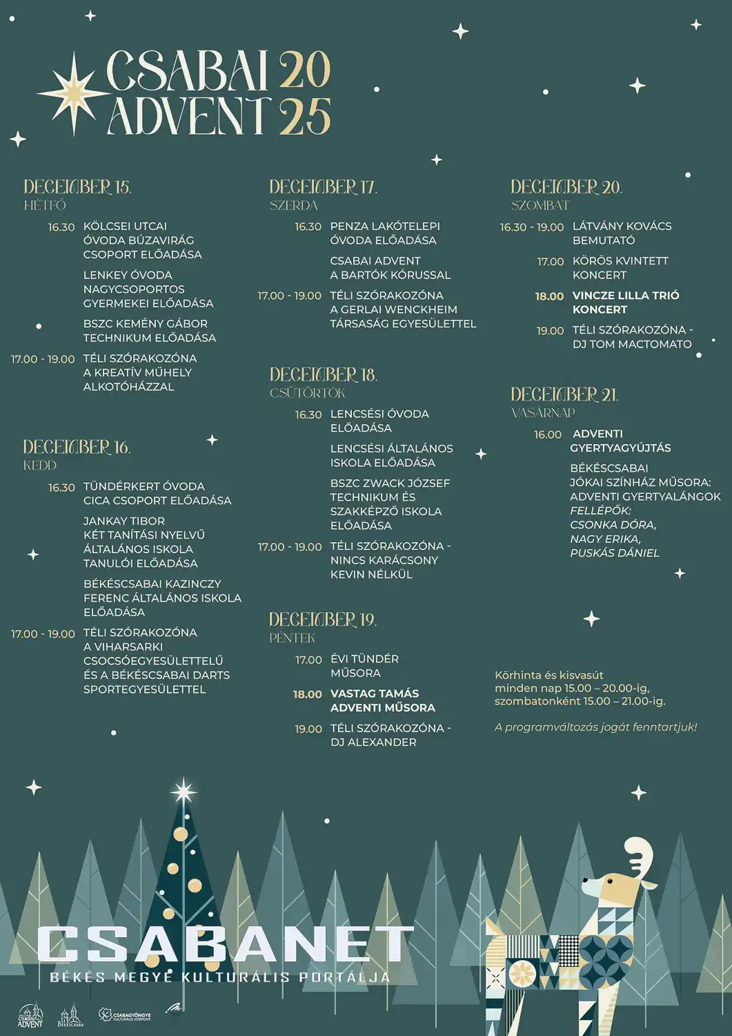 Csabai Advent - 2025