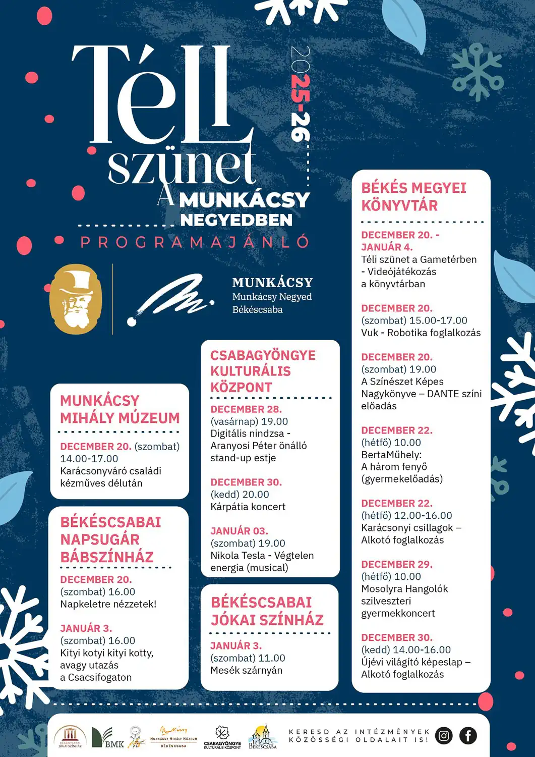 Téli szünet a Munkácsy Negyedben