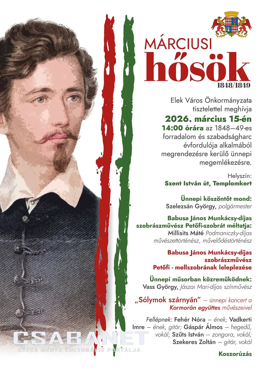 Elek - 2026. március 15 - Plakát