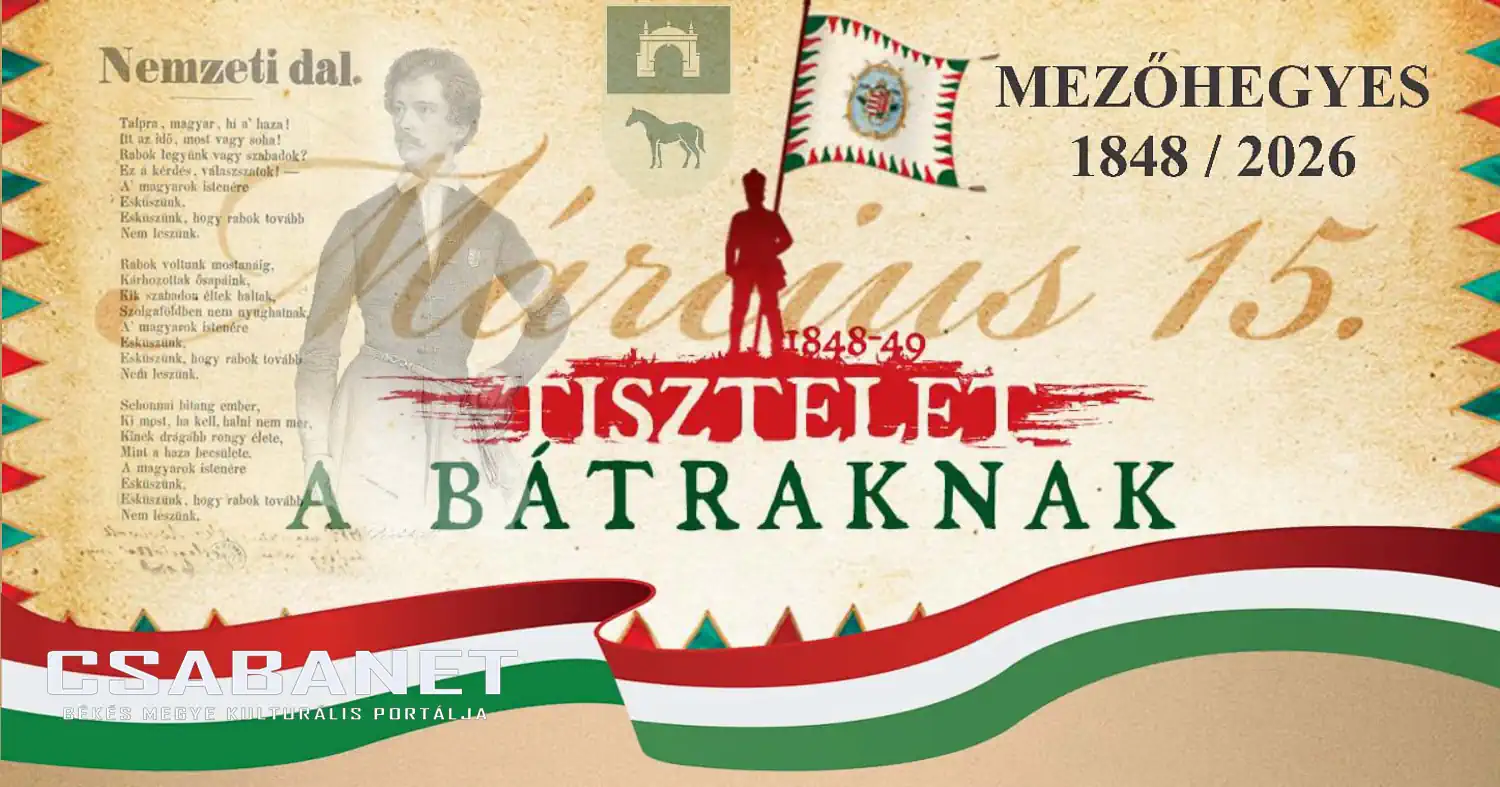 Ünnepi program Mezőhegyesen 2026. március 15-én