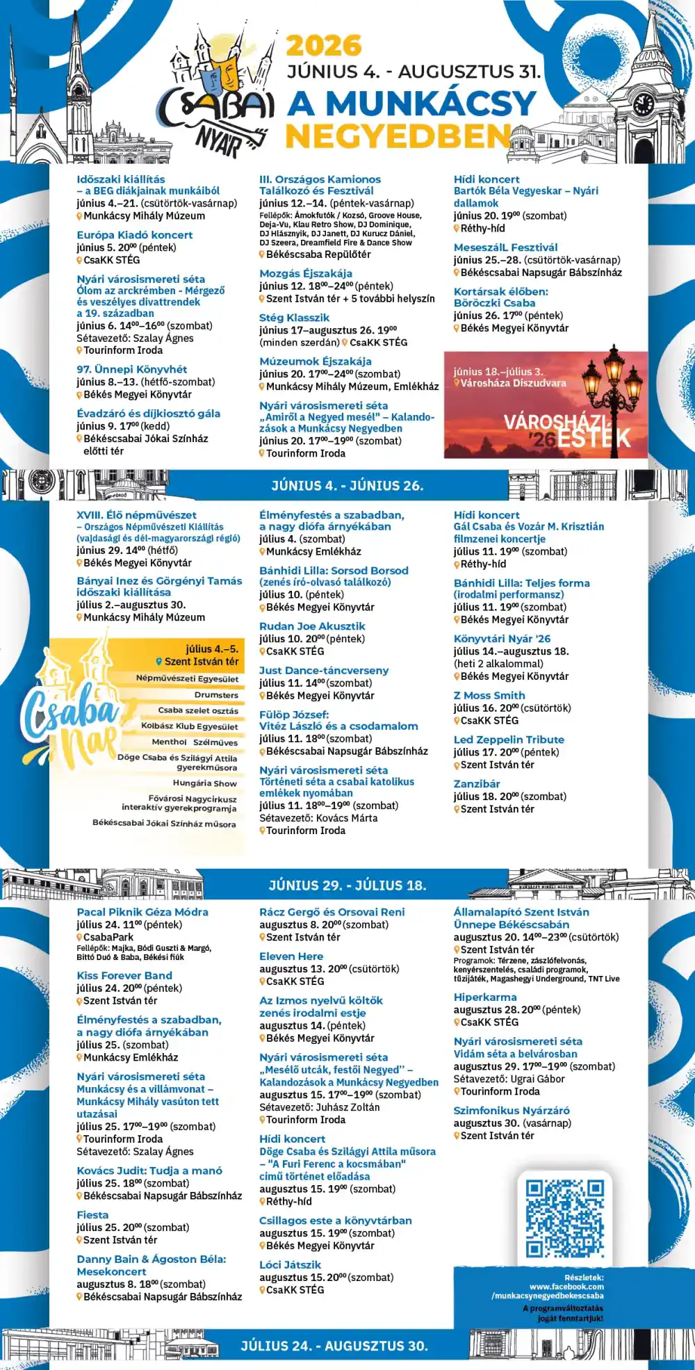 CSABAI NYÁR 2026 - részletes program
