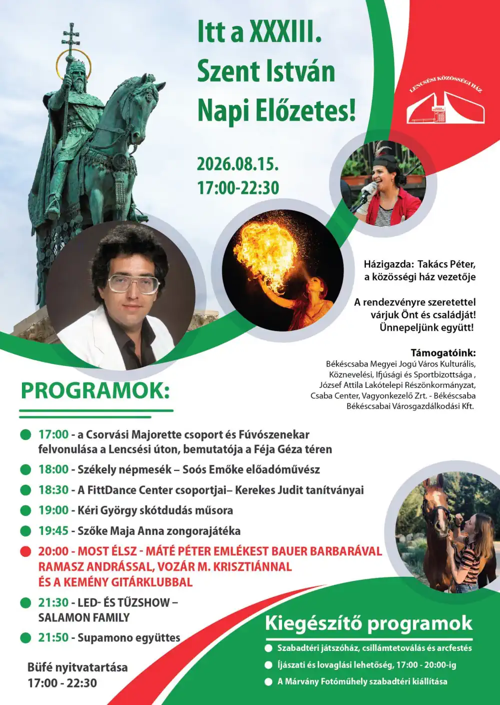 XXXIII. Szent István Napi Előzetes