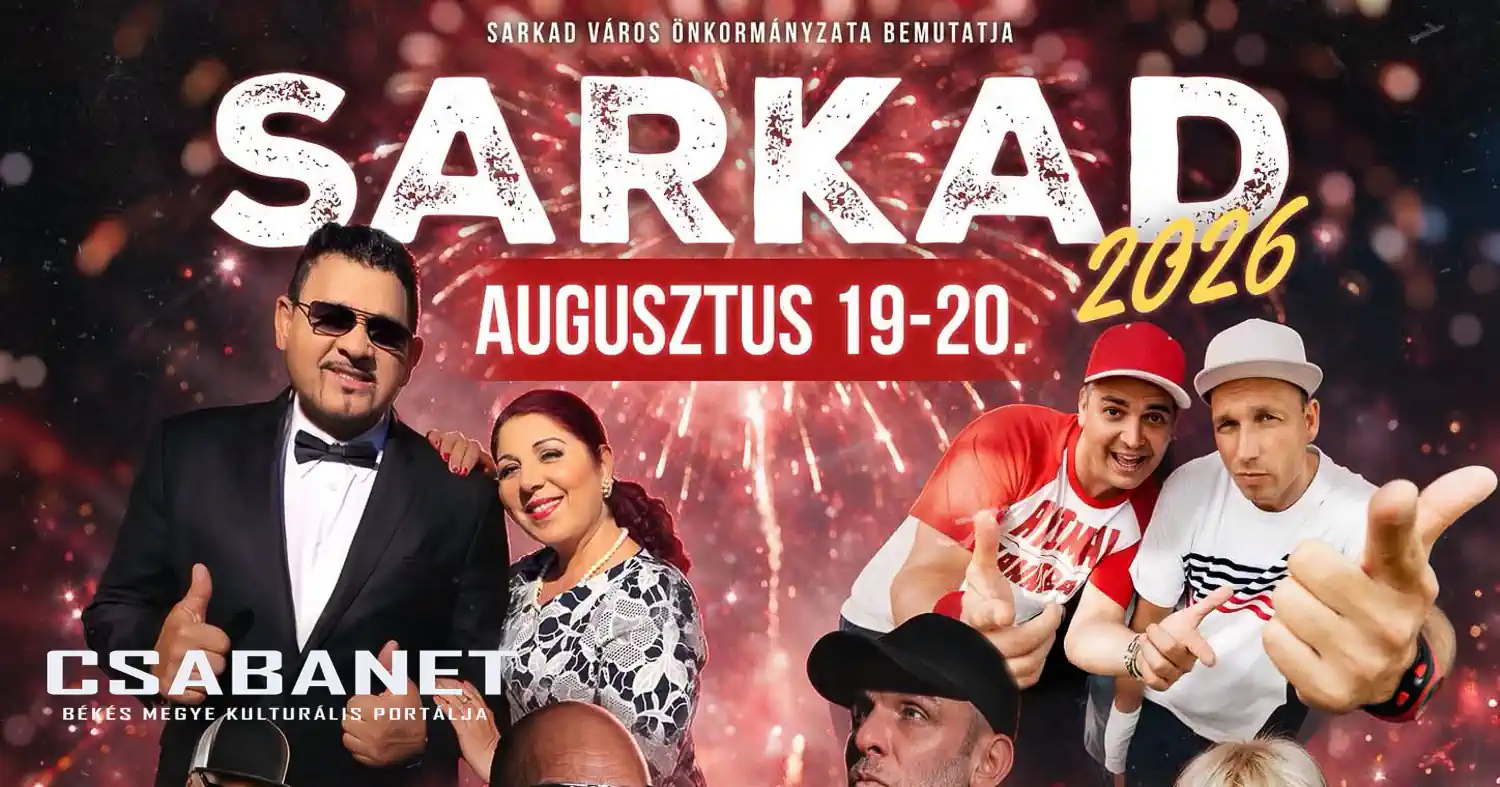 SARKAD 2026 - fesztivál 2026. augusztus 19-20-án