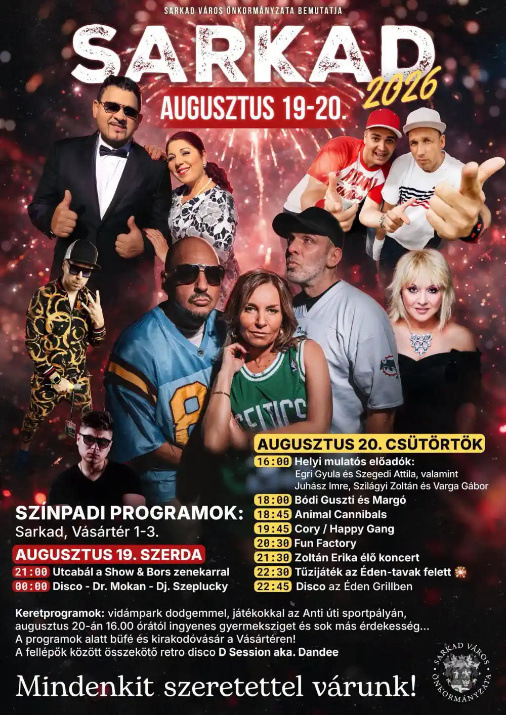 SARKAD 2026 - fesztivál 2026. augusztus 19-20-án - Plakát