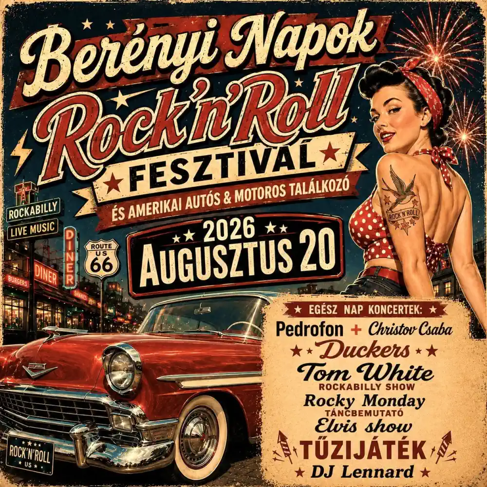 Rock’n’Roll Fesztivál és Amerikai Autós & Motoros Találkozó - Plakát