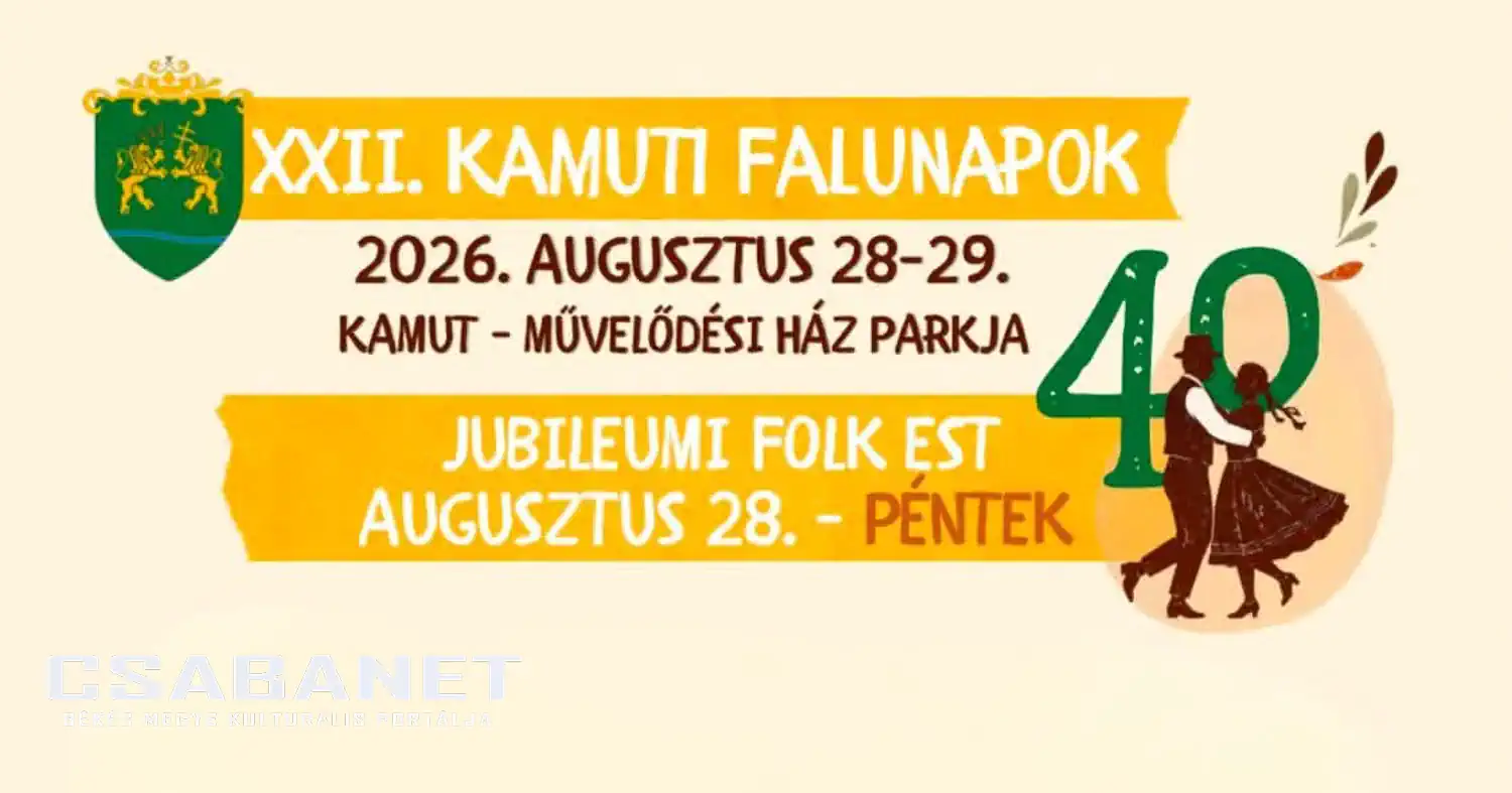 XXII. KAMUTI FALUNAPOK - 2026. augusztus 28-29.