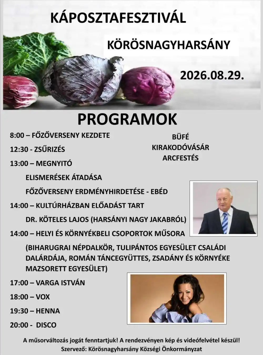 KÁPOSZTAFESZTIVÁL KÖRÖSNAGYHARSÁNY