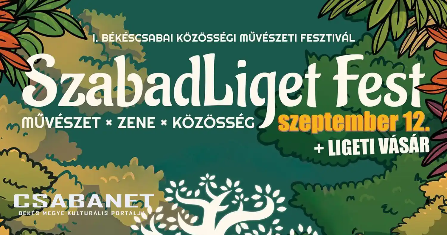 SzabadLiget Fest 2026. szeptember 12-én Békéscsabán - itt a részletes program