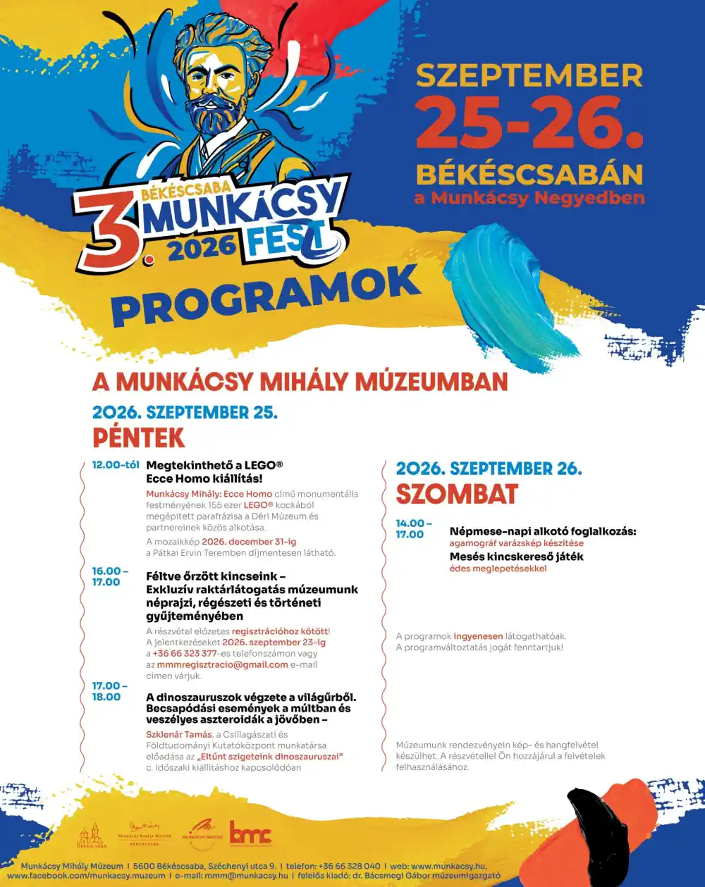 Munkácsy Feszt 2026 Békéscsabán - Plakát, Munkácsy Múzeum