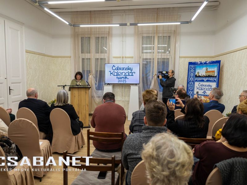 Čabiansky kalendár 2025 bemutató Békéscsabán Čabiansky kalendár 2025 bemutató Békéscsabán