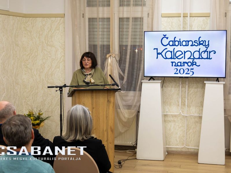 Čabiansky kalendár 2025 bemutató Békéscsabán Čabiansky kalendár 2025 bemutató Békéscsabán