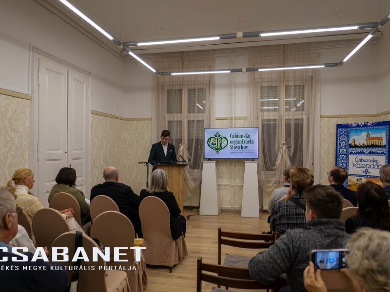 Čabiansky kalendár 2025 bemutató Békéscsabán Čabiansky kalendár 2025 bemutató Békéscsabán